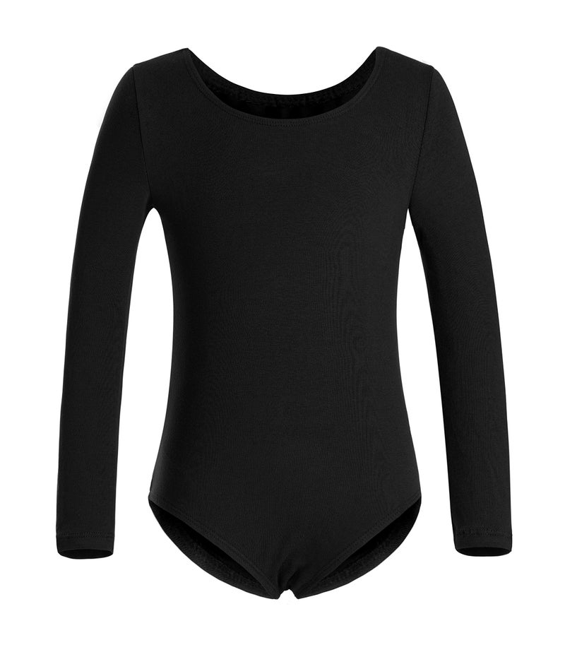 DANSHOW Girls' Team Basic Long Sleeve Leotard for Toddler Gymnastics Dance Ballet(2KD3028-L-06) - Image 1